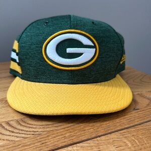 Men’s Green Bay Packers Flat Brim Hat